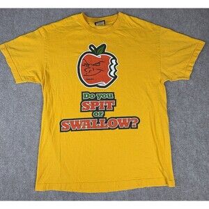 Original WWE Authentic CARLITO Do you Spit or Swallow? T-Shirt (size L)